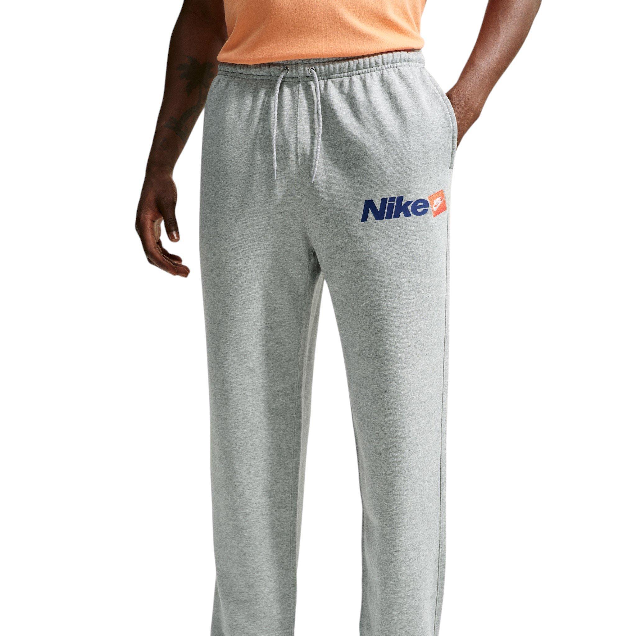 Nike Men's Sportswear Club Open-Hem French Terry Pants - GREY
